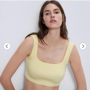 NWT. ZARA CROP TOP
